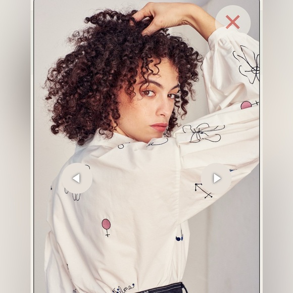 Mr. Larkin Poppy Hilma
Embroidery Shirt Floral Embroidered White Blouse - Picture 4 of 13